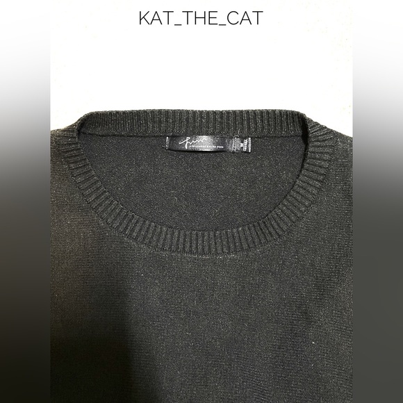 Sunny Lin Black Sweater Dress with Puffed Sleeves - Small - Picture 10 of 12